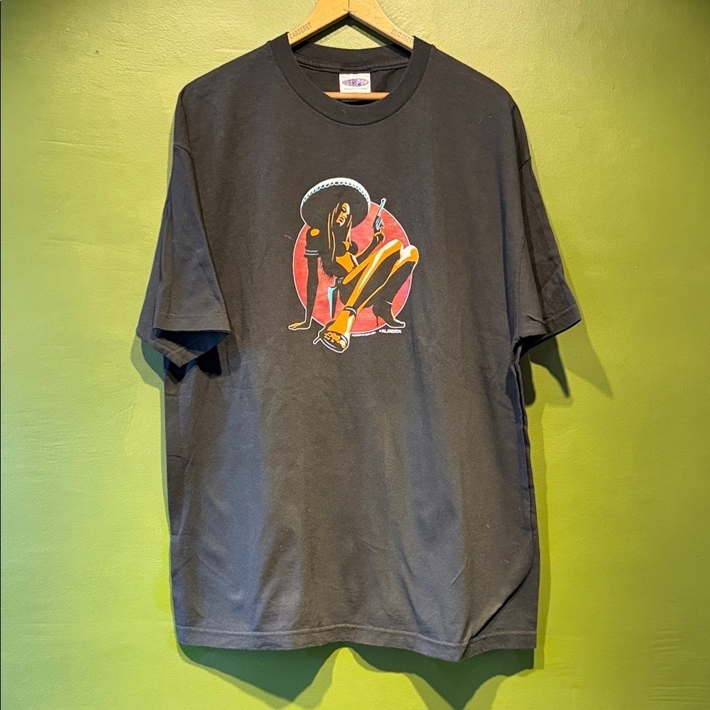 Vintage Posterpop 2004 Almera Black Graphic T-Shirt